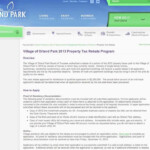 2013 Village Of Orland Park Property Tax Rebate Program YouTube