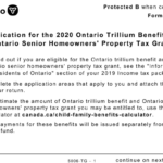 2019 Ontario Senior Homeowners Property Tax Grant Amount PROFRTY