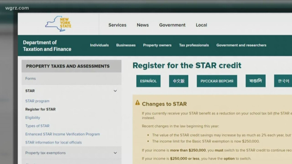 Are You Still Waiting On Your STAR Rebate Check Wgrz