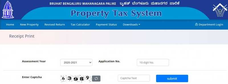 BBMP Property Tax 2020 21 Online Payment Calculator Forms Rebate Dates