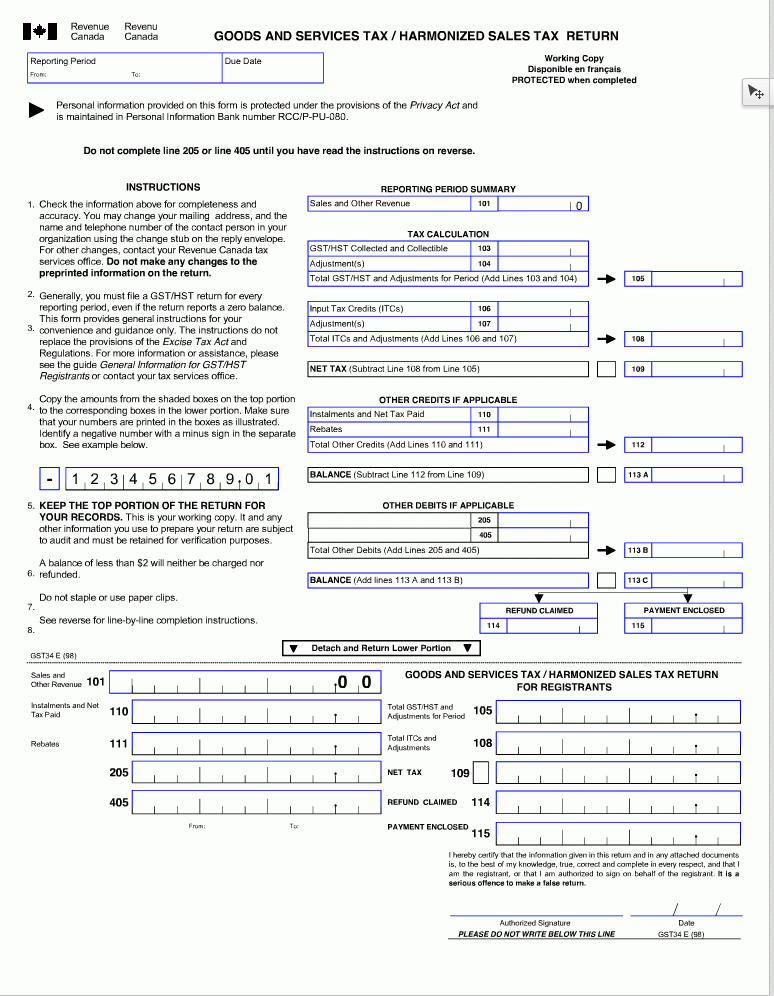 Changes To The GST HST Return DJB Chartered Professional Accountants