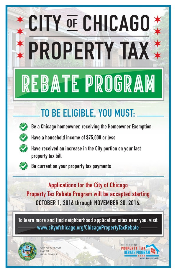 City Of Chicago Property Tax Rebate Program Don t Forget To Apply