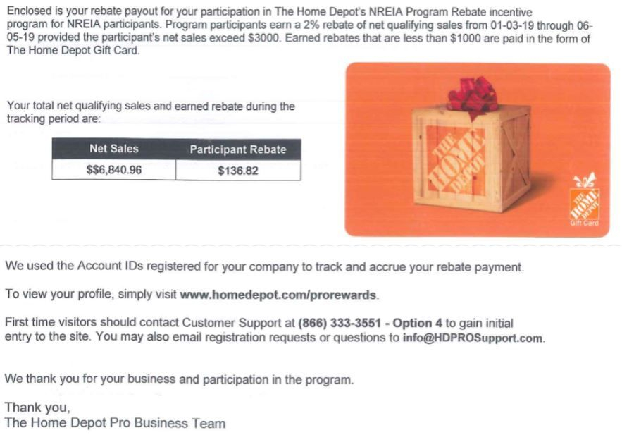 Did You Get Your Home Depot Rebate Mid America Association Of Real 