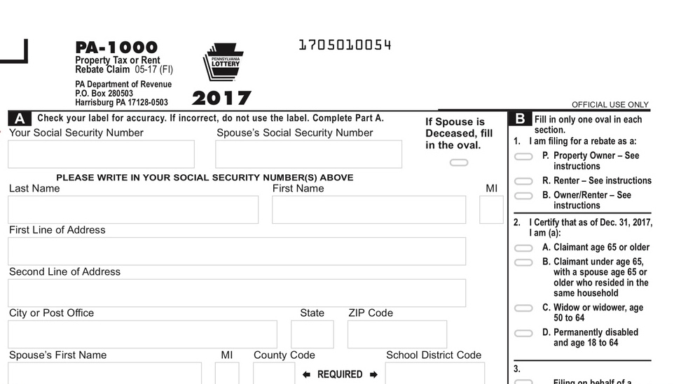 ExploreJeffersonPA Property Tax Rent Rebate Program Application 