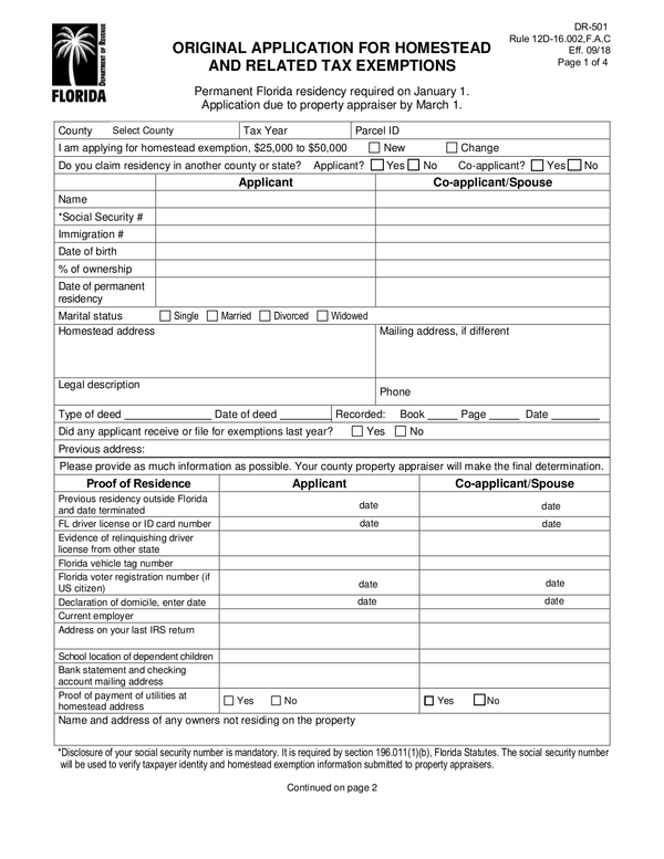 Fill Free Fillable Forms For The State Of Florida