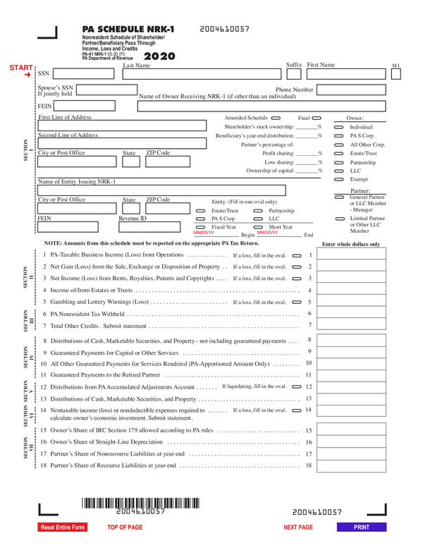 Fill Free Fillable Forms For The State Of Pennsylvania