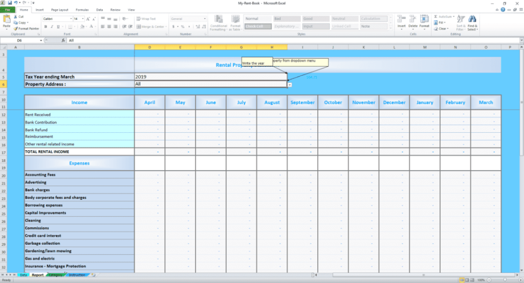 Free Tax Return Spreadsheet NZ Rental Tax Services