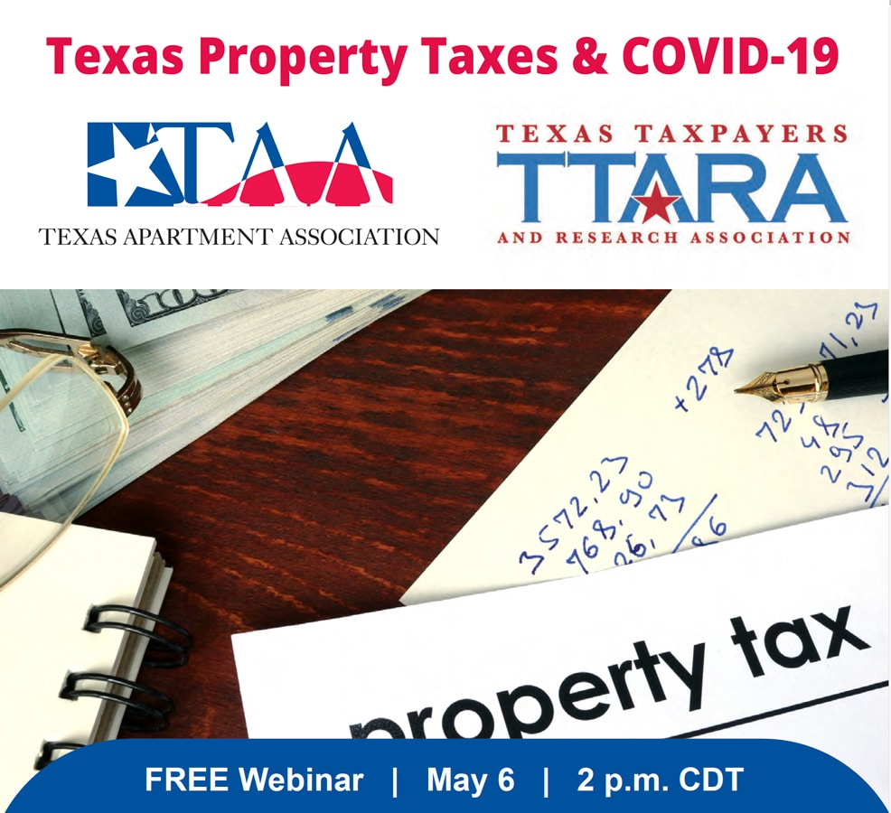 FREE Webinar Texas Property Taxes COVID 19