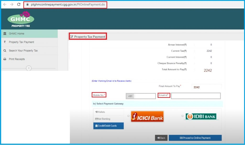 GHMC Property Tax Payment Online 2021 22 Search Tax Discount 2021