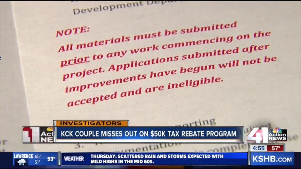 KCK Man Misses Out On 50K Tax Rebate Program