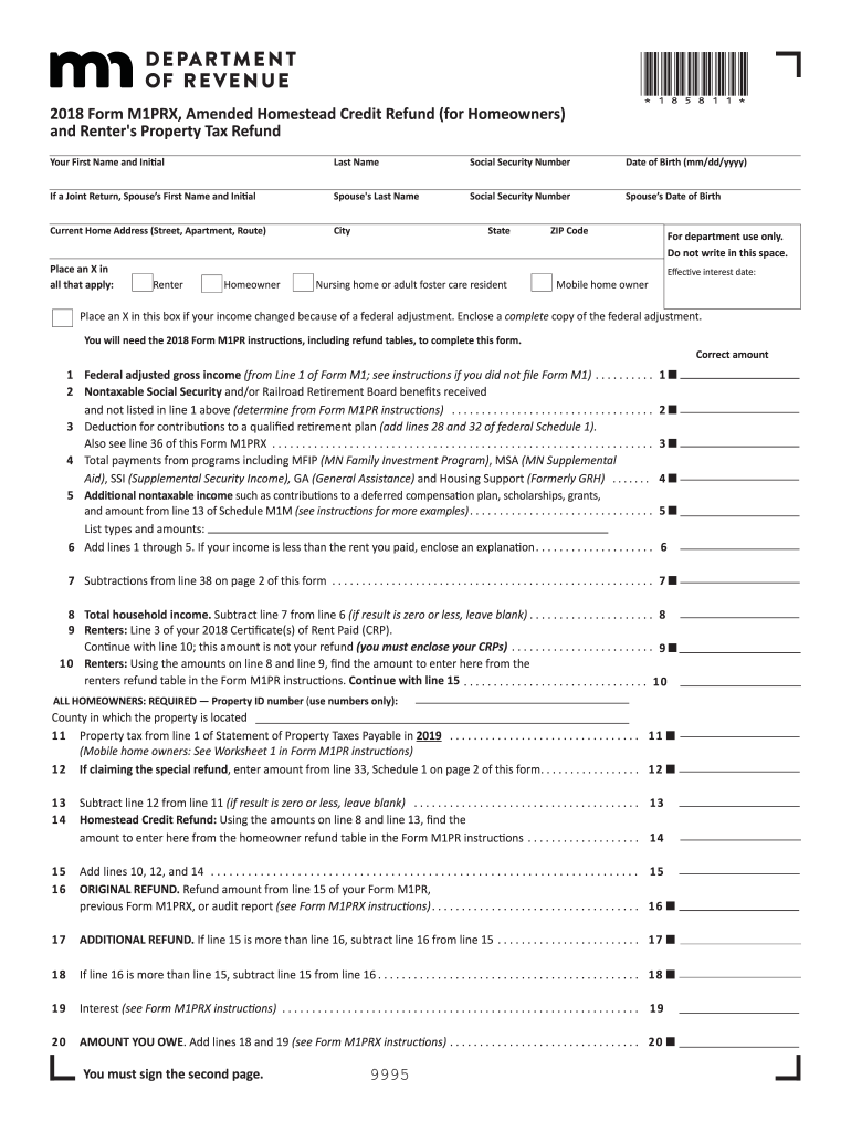 M1prx 2018 Fill Out And Sign Printable PDF Template SignNow