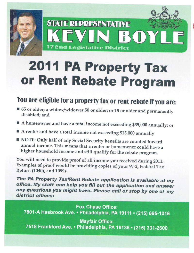 Mayfair Business Association Blog Property Tax Or Rent Rebate Program