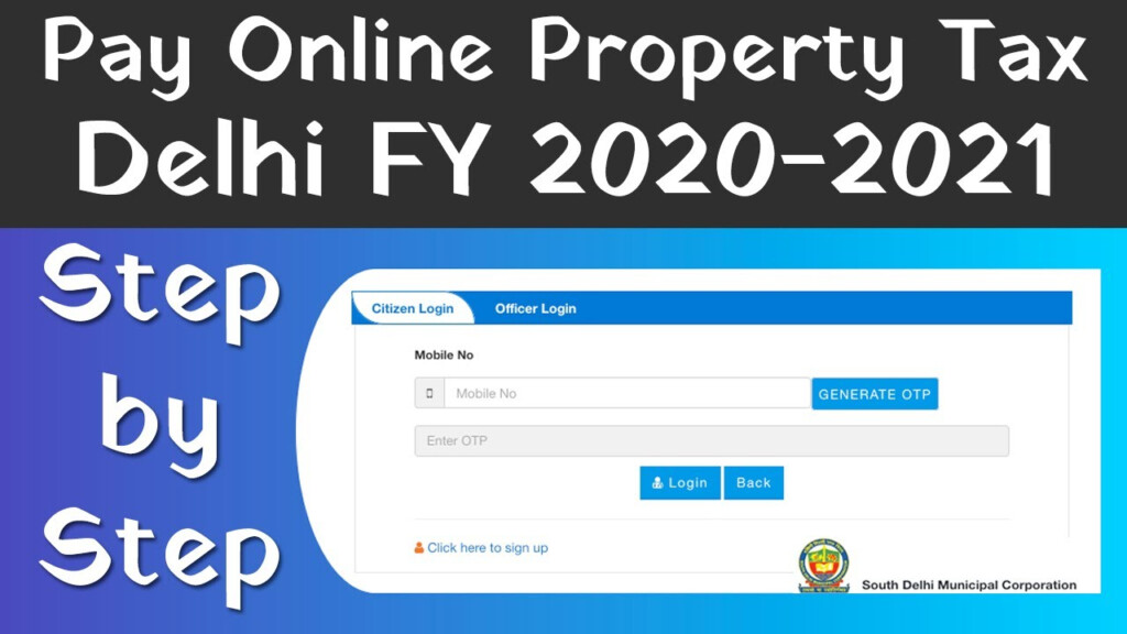 MCD Property Tax Online Payment In Delhi 2020 How To Pay House Tax 