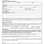 New Brunswick Canada Application For Refund Of Provincial Vehicle Tax