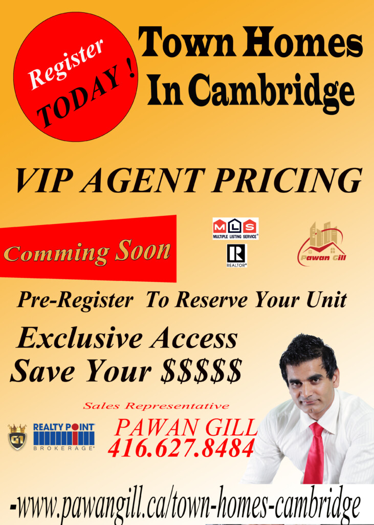 New Town Homes IN Cambridge Pawan Gill Real Estate Homelife G1 