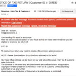 NOTICE OF TAX RETURN Scam Ck Computer Solutions IT Support IT