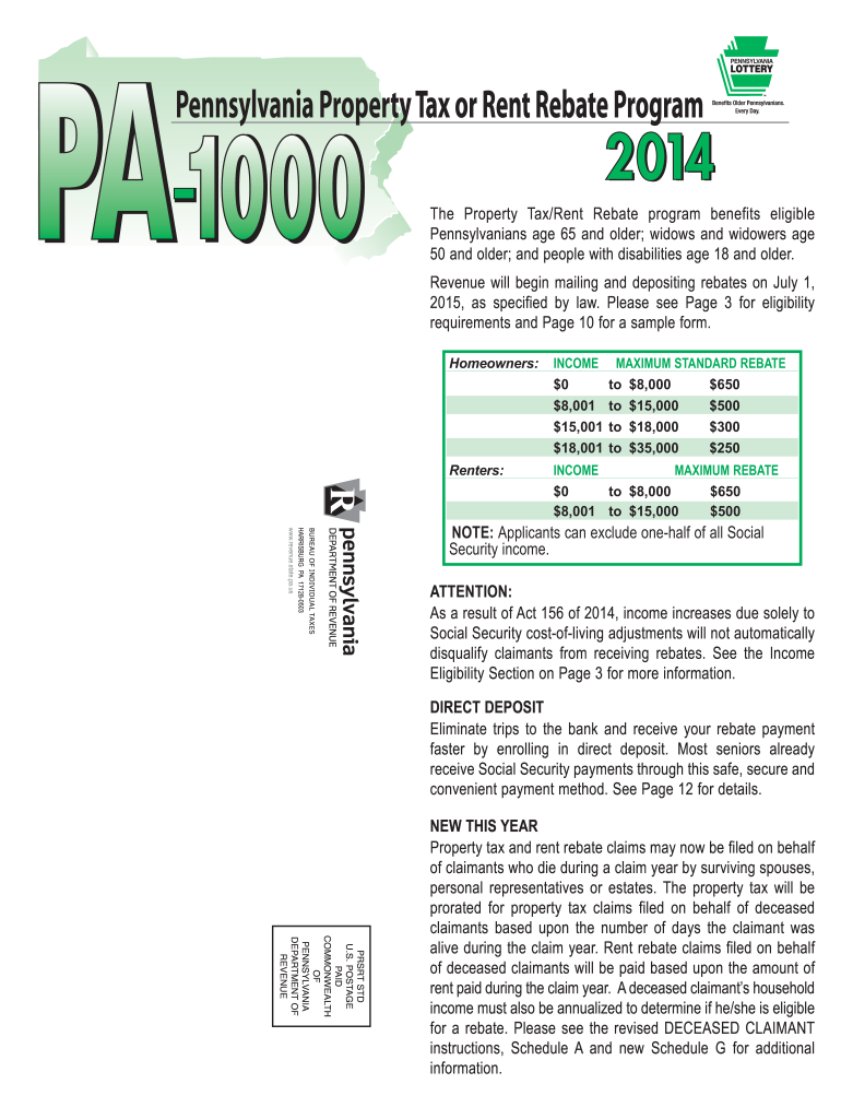 Pa 1000 Fill Online Printable Fillable Blank PdfFiller