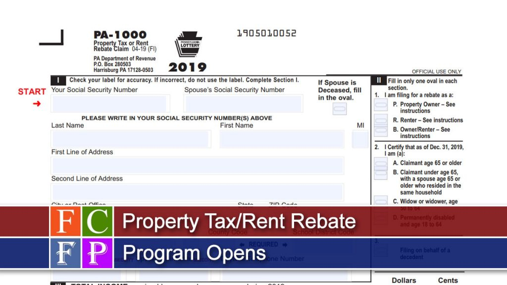 Pennsylvania Property Tax Rebate Archives Franklin County Freepress