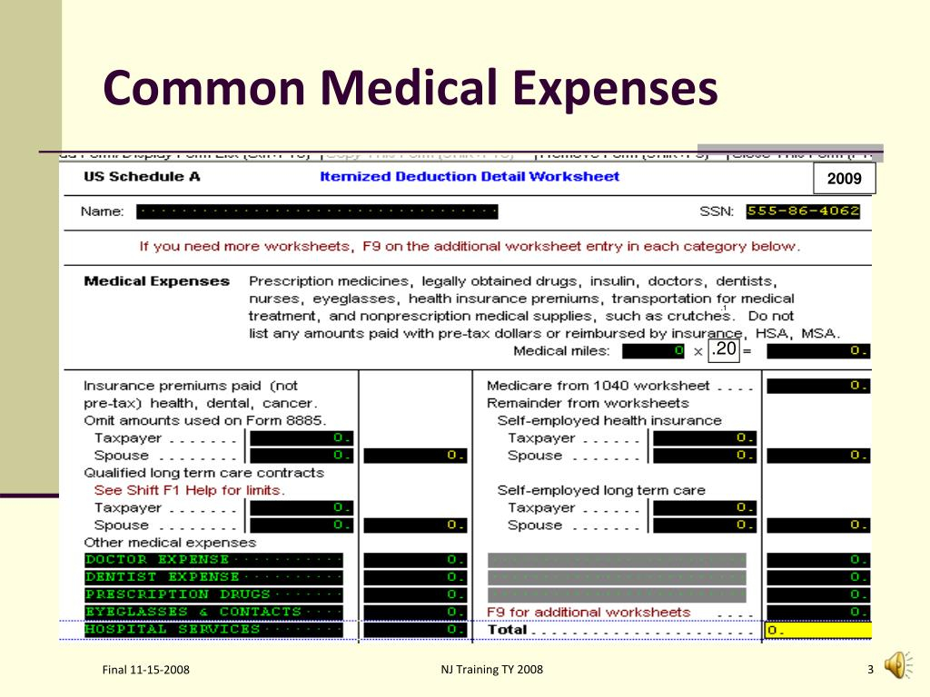 PPT Itemized Deductions PowerPoint Presentation Free Download ID