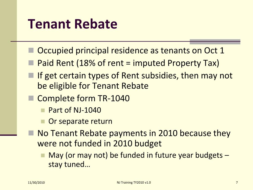 PPT New Jersey Property Tax Relief Programs PowerPoint Presentation 