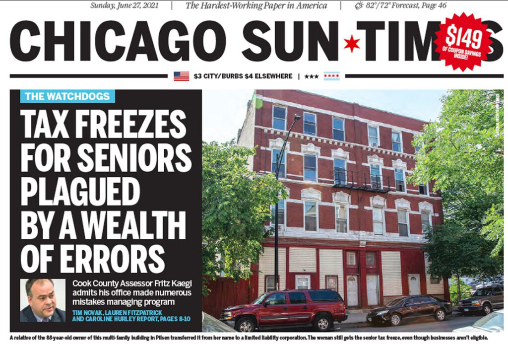  Senior Freeze Tax Errors Exposed By Sun Times Could Delay Cook County 