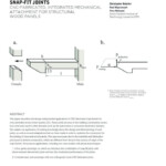 SNAP FIT JOINTS Christopher Robeller CNC Hook Allows The Fit Of Two