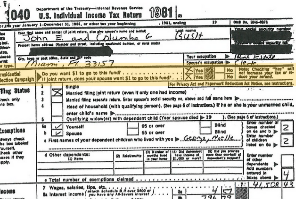 Why Jeb Never Ticks That Box On His Tax Returns