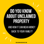 Did You Know Unclaimed Property Overview Sunny Care Services