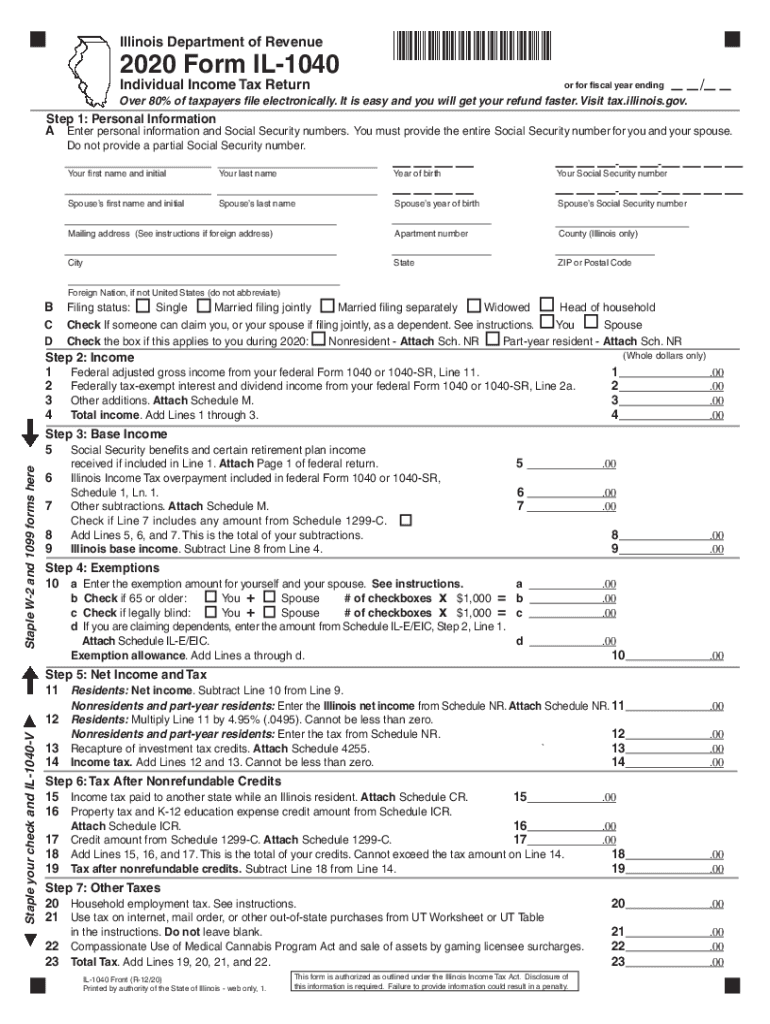 Illinois Tax Forms Fill Out Sign Online DocHub