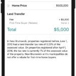 Land Transfer Tax New Brunswick Canadian Mortgage App