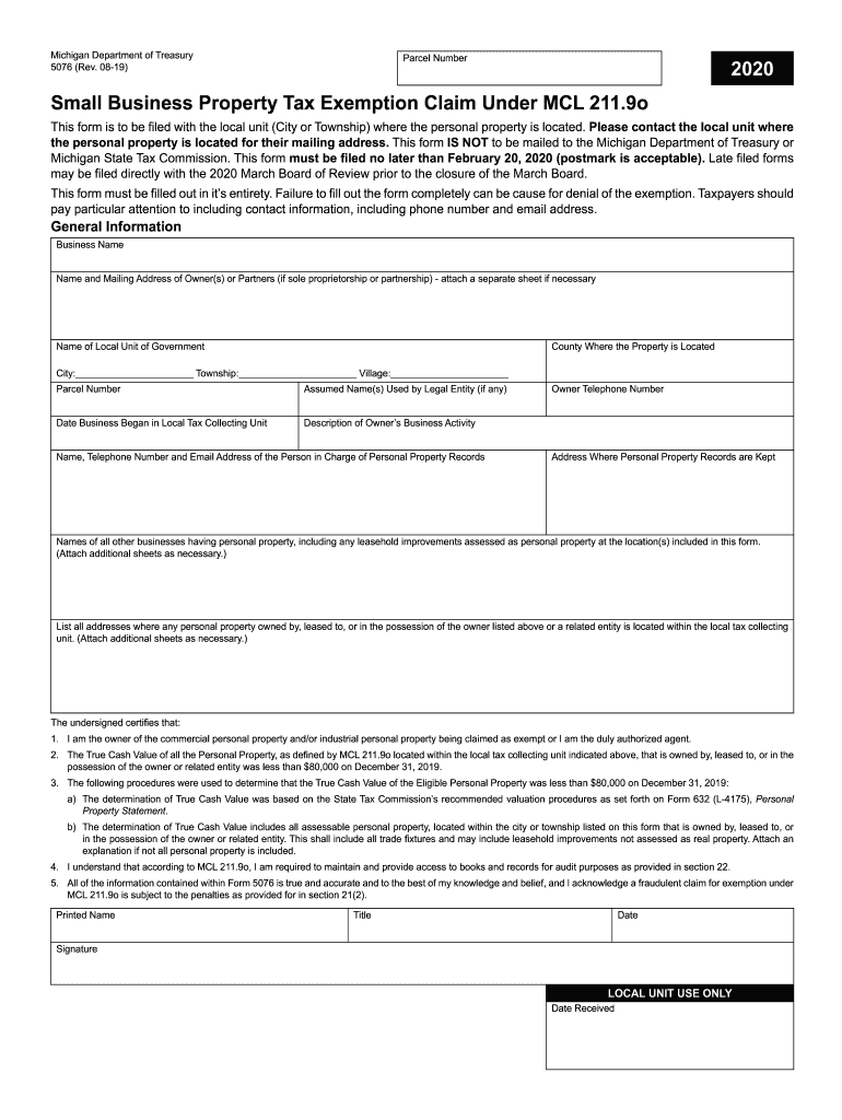 Mi Exemption Form Fill Out Sign Online DocHub