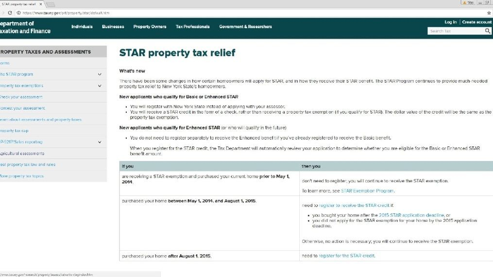 NYS Assembly Passes Bill To Revert STAR Tax Rebates WHAM