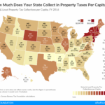 Property Taxes By State Map Map Vector