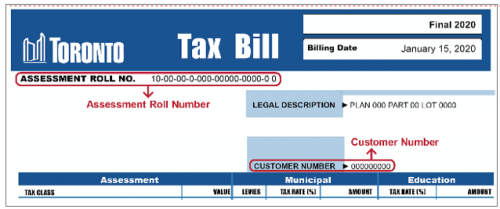 Tax And Utilities Answers City Of Toronto